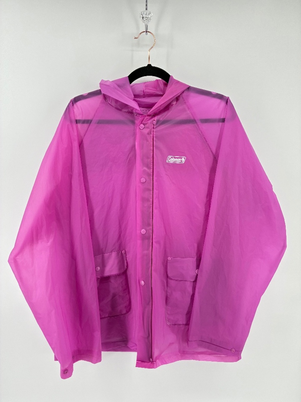 Pink Lightweight Coleman Rain Jacket Camping Outdoor Hiking Cottage